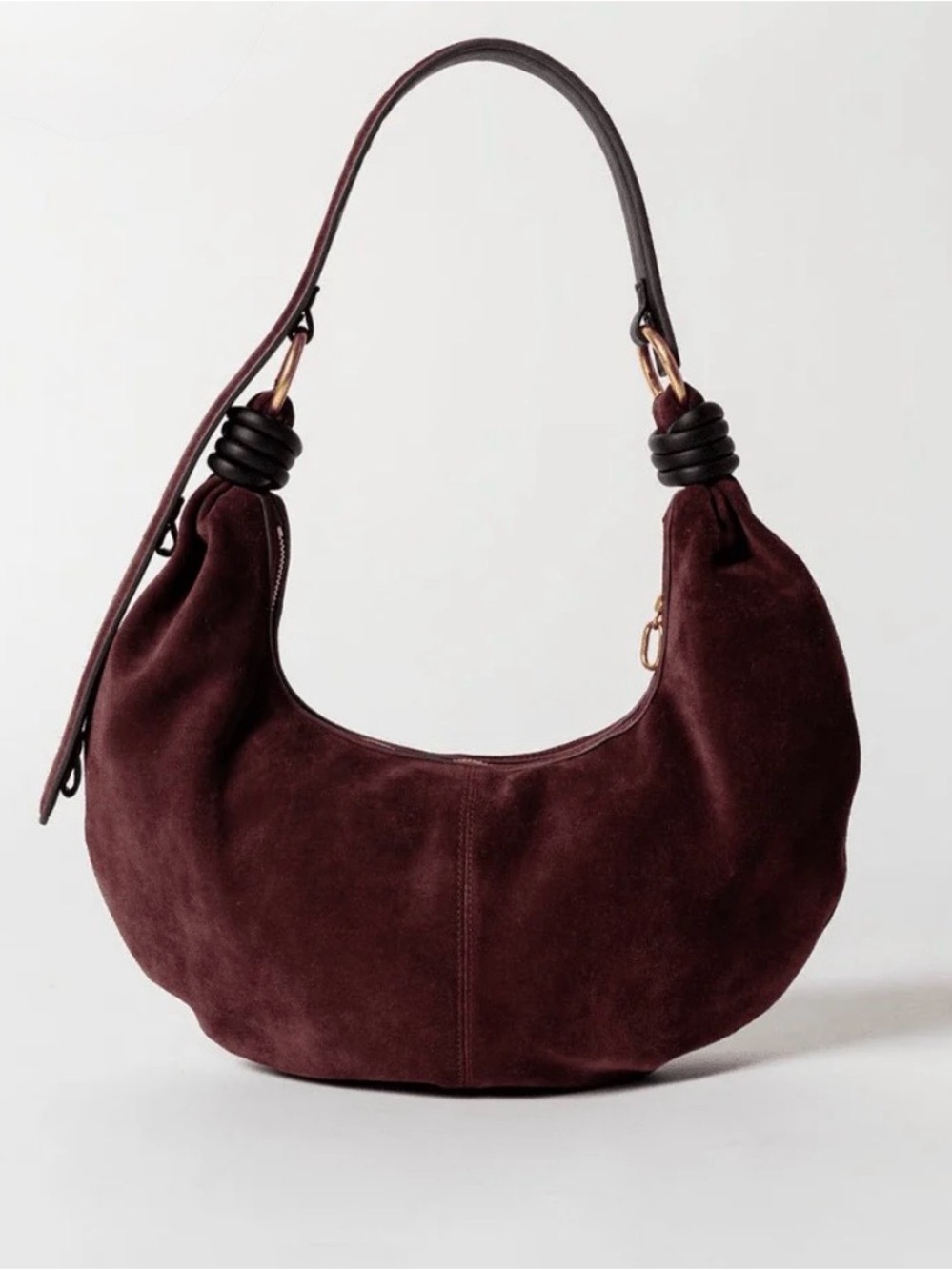 Alf the Label Suede Berry Dumpling Handbag- 3 Ways to Wear NWOT